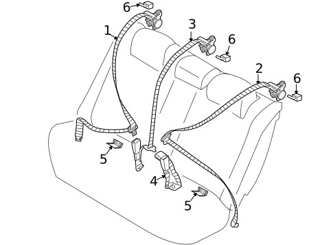 Seat Belt for 2005 Kia Amanti #1