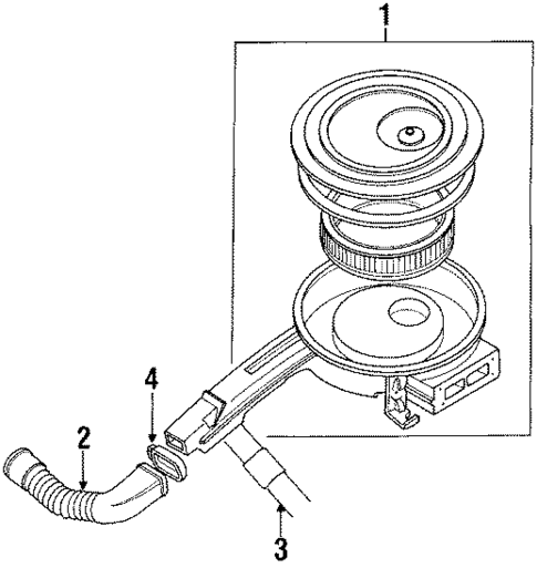 Air Inlet for 1986 Mazda 323 #1