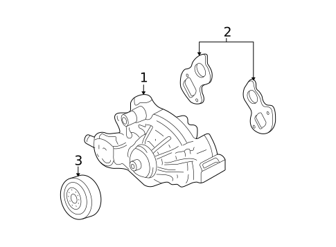 Water Pump for 2008 Chevrolet Suburban 1500 #0