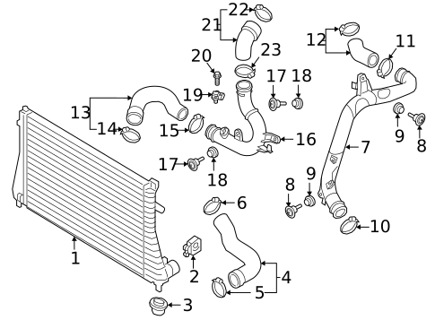 Intercooler for 2019 Volkswagen Tiguan #0