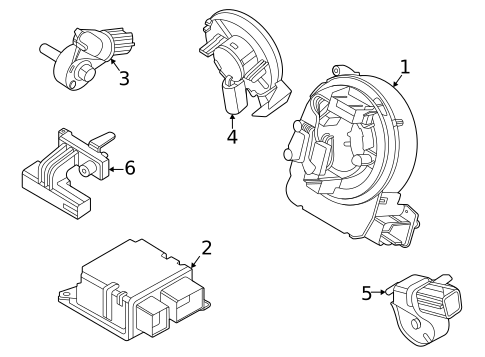 Air Bag Components for 2022 Ford Mustang Mach-E #1
