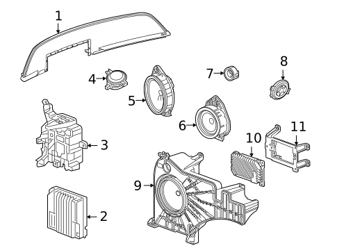 Sound System for 2021 Cadillac Escalade #1