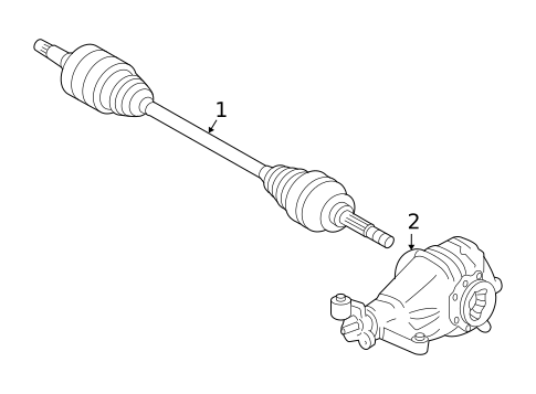 Axle & Differential for 2007 Lexus GS350 #0