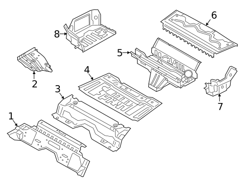 Rear Floor & Rails for 2023 BMW M440i #2