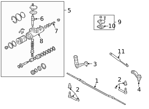 Steering, Gear & Related Components for 2007 GMC Sierra 3500 Classic #0