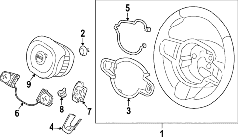 Steering Wheel & Trim for 2019 Volvo XC90 #2