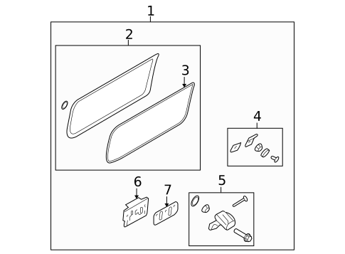 Glass - Side Door for 2013 Ford E-150 #1