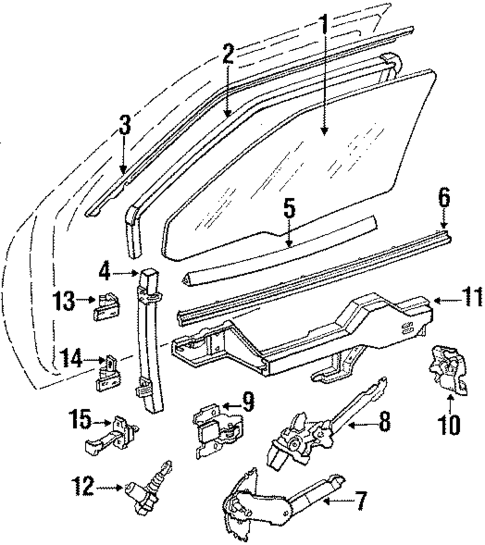 Front Door for 1993 Pontiac Grand Prix #0