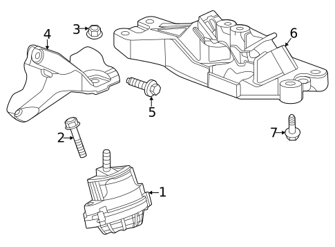 Engine & Trans Mounting for 2022 Cadillac CT5 #0