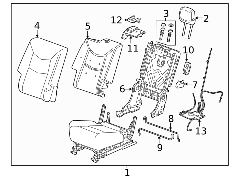 Rear Seat Components for 2018 Cadillac XT5 #3