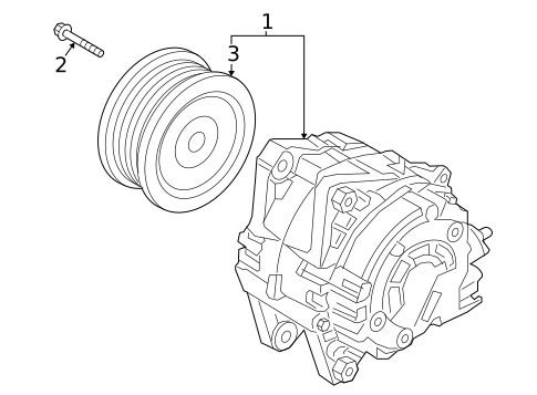 Alternator for 2023 Genesis GV80 #1