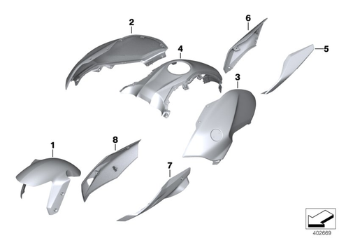 Motorcycle Trim Section, Windshield for 2021 BMW-Motorrad R 1250 R #6