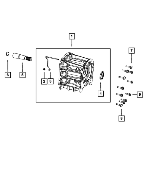 Case, Extension, Oil Pan, and Indicator (Dipstick) for 2009 Jeep Liberty #2
