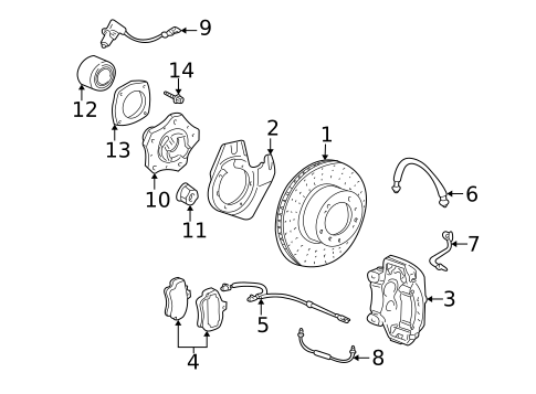Front Brakes for 2011 Porsche Boxster #0