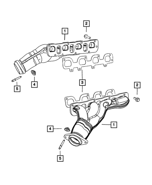 Manifolds and Vacuum Fittings for 2010 Dodge Charger #1
