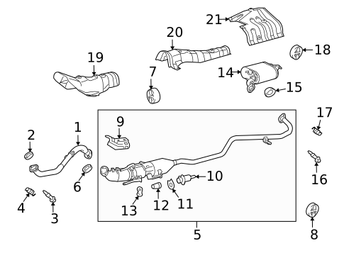 Exhaust Components for 2015 Lexus LX570 #2