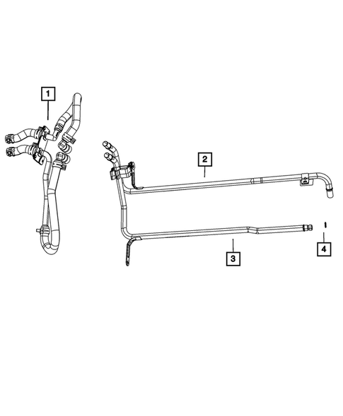 Air Conditioner and Heater Plumbing for 2015 Jeep Grand Cherokee #1
