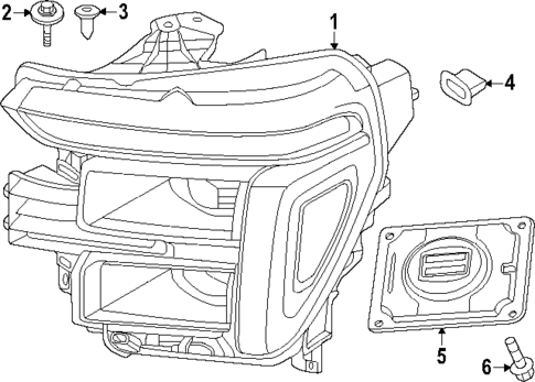 Headlamp Components for 2024 Ford F-150 #1