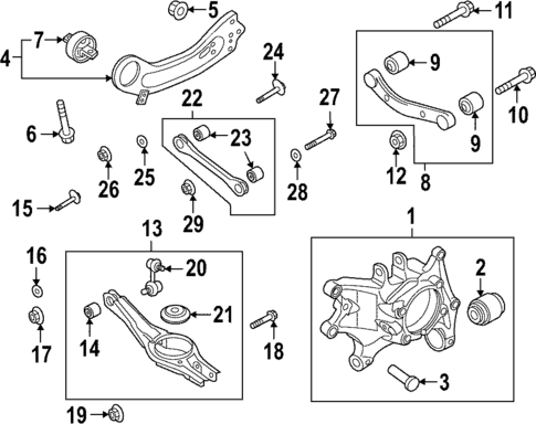 Rear Suspension for 2024 Kia Sorento #3