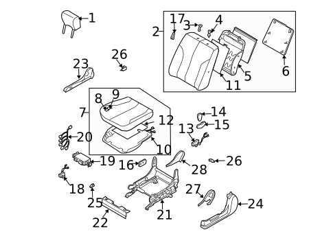 Power Seats for 2005 Nissan Maxima #0