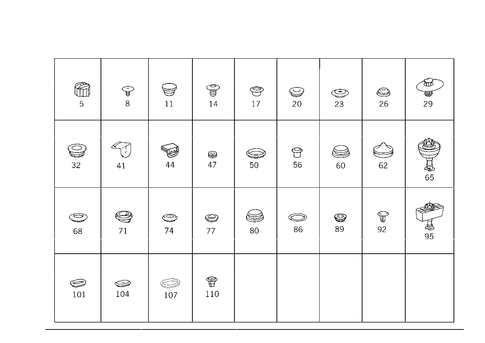 Expansion Plugs, Grommets for 1994 Mercedes-Benz E420 #2