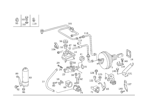 Brake Booster for 1994 Mercedes-Benz S420 #0