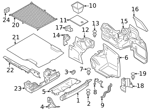 Interior Trim - Rear Body for 2014 BMW 435i #1