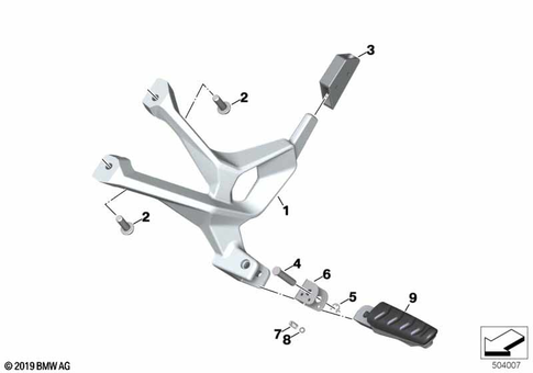Footrests for 2021 BMW-Motorrad S 1000 XR #3