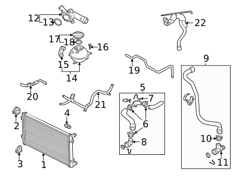 Radiator & Components for 2001 Volkswagen Jetta #0