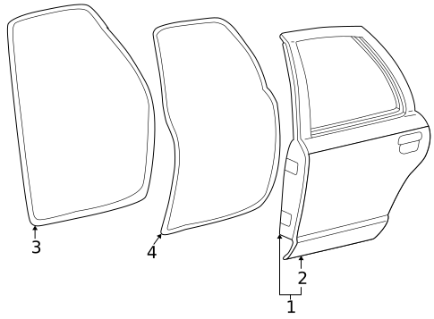 Door & Components for 2003 Ford Crown Victoria #0