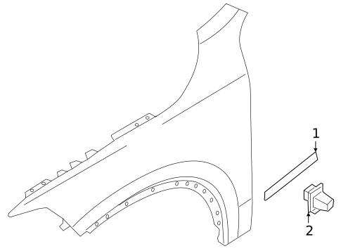 Exterior Trim - Fender for 2019 Volvo S90 #0
