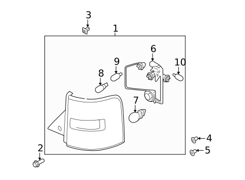 Bulbs - Chassis for 2014 Ford Flex #1