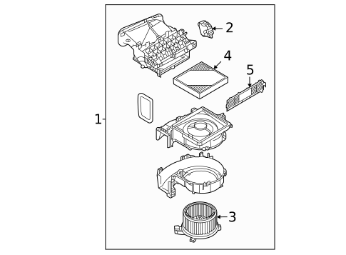 Blower Motor & Fan for 2025 Mitsubishi Outlander #0