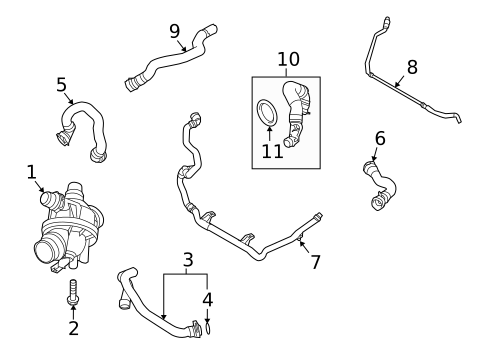 Hoses & Pipes for 2011 BMW Z4 #0