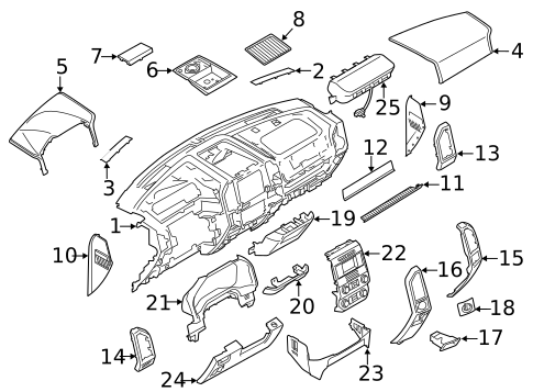 Instrument Panel Components for 2017 Ford F-250 Super Duty #0