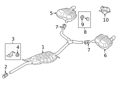 Exhaust Components for 2023 Audi A4 allroad #1