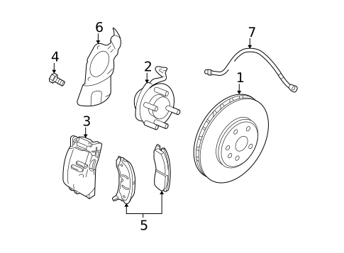 Disc Pads & Brake Shoes for 2006 Cadillac STS #1