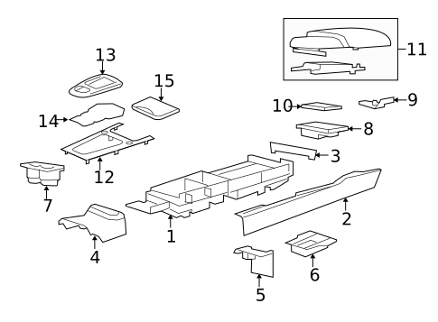 Center Console for 2007 Jaguar XK #0
