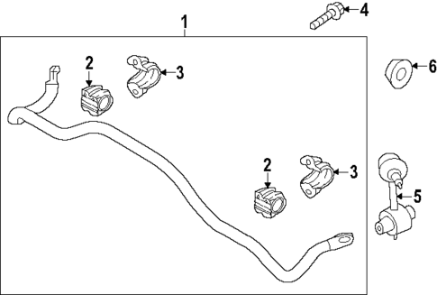 Stabilizer Bar & Components for 2024 Hyundai Sonata #1