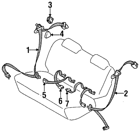 Seat Belt for 1995 Kia Sportage #0