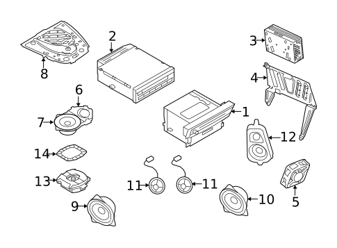 Antenna & Radio for 2018 BMW X6 #1