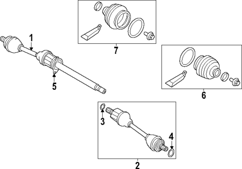 Drive Axles for 2025 Volvo V60 #0
