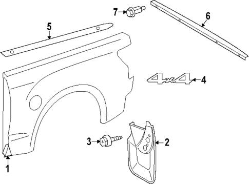 Exterior Trim - Pick UP Box for 2024 Toyota Tacoma #0