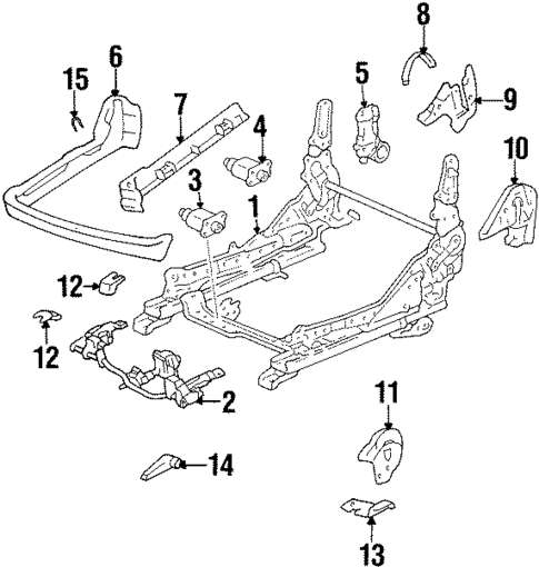 Tracks & Components for 1993 Lexus SC400 #1