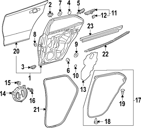 Door & Components for 2023 Toyota GR Corolla #1