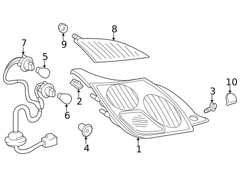 Bulbs - Chassis for 2003 Lexus SC430 #3