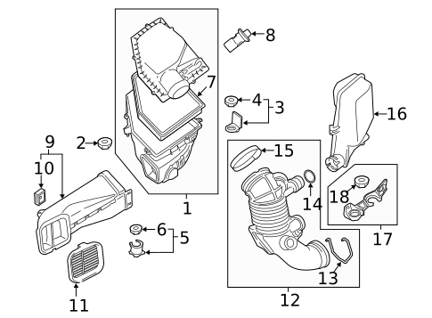 Air Intake for 2018 BMW 540d xDrive #0