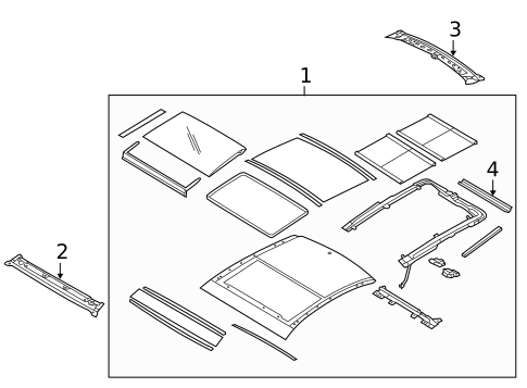 Roof & Components for 2012 Hyundai Azera #1