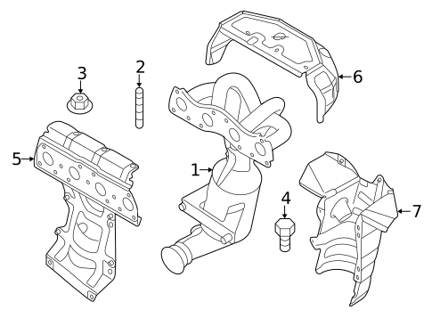 Exhaust Manifold for 2013 Mini Cooper #1