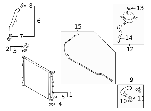 Radiator & Components for 2022 Kia Carnival #0
